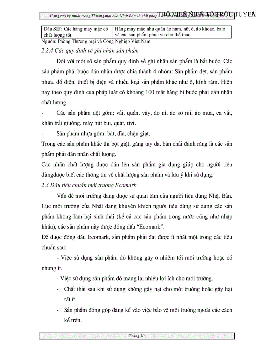 image for page Hàng rào kỹ thuật trong Thương mại của Nhật Bản và giải pháp vượt qua của hàng xuất khẩu Việt nam