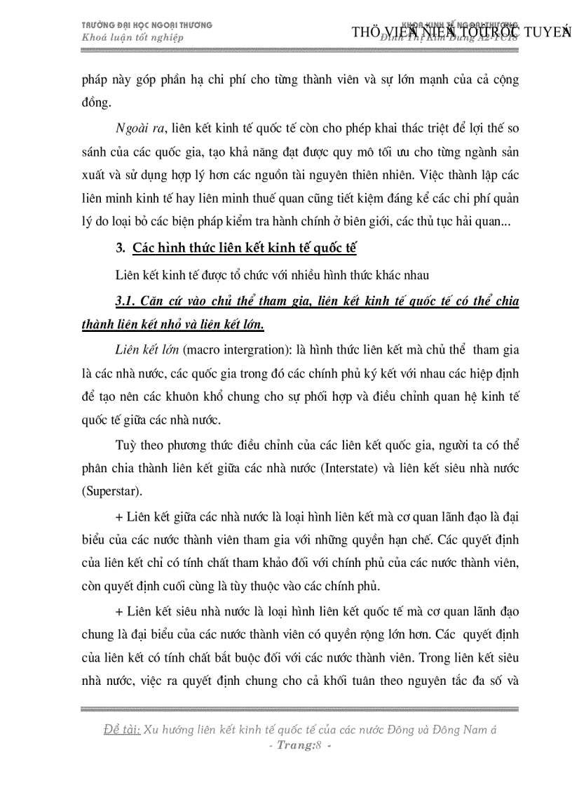 image for page Xu hướng liên kết kinh tế quốc tế của các nước Đông và Đông nam á