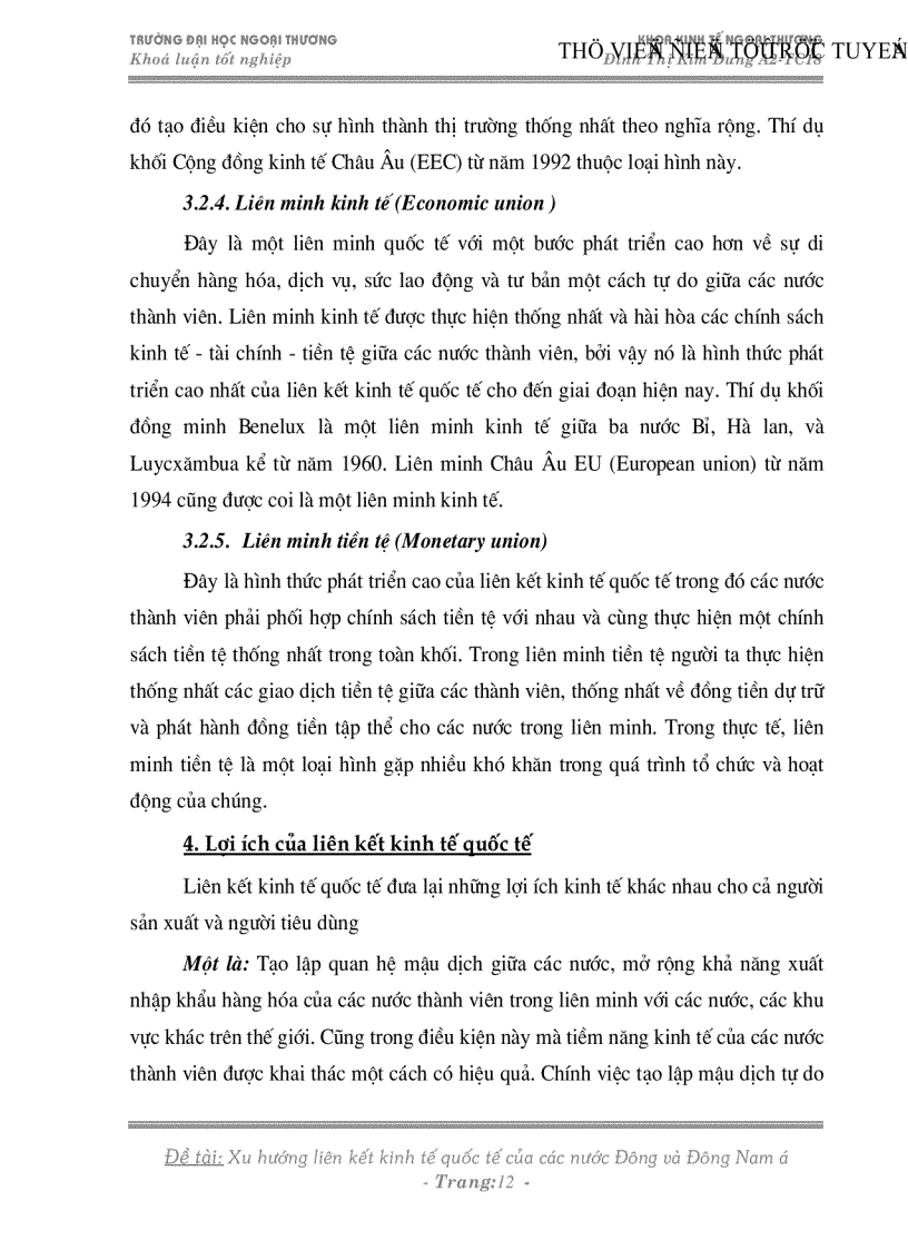 image for page Xu hướng liên kết kinh tế quốc tế của các nước Đông và Đông nam á