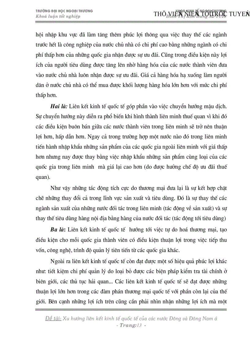 image for page Xu hướng liên kết kinh tế quốc tế của các nước Đông và Đông nam á