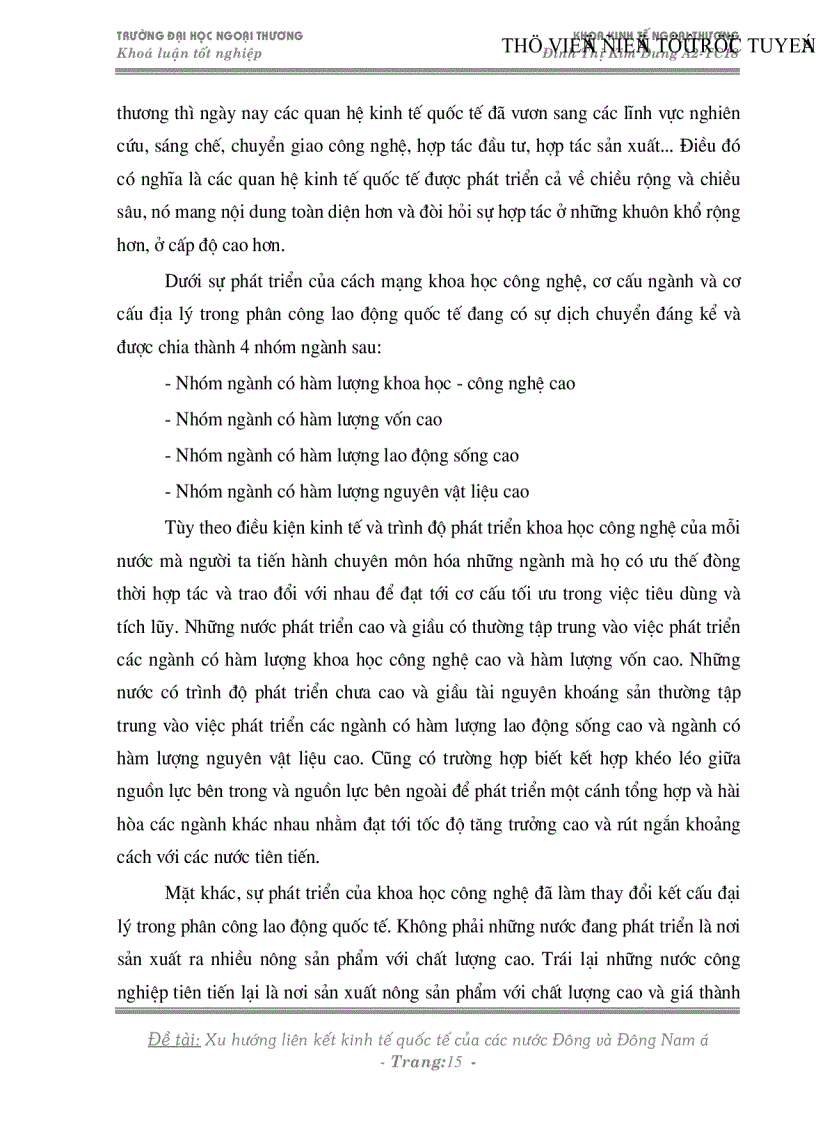 image for page Xu hướng liên kết kinh tế quốc tế của các nước Đông và Đông nam á