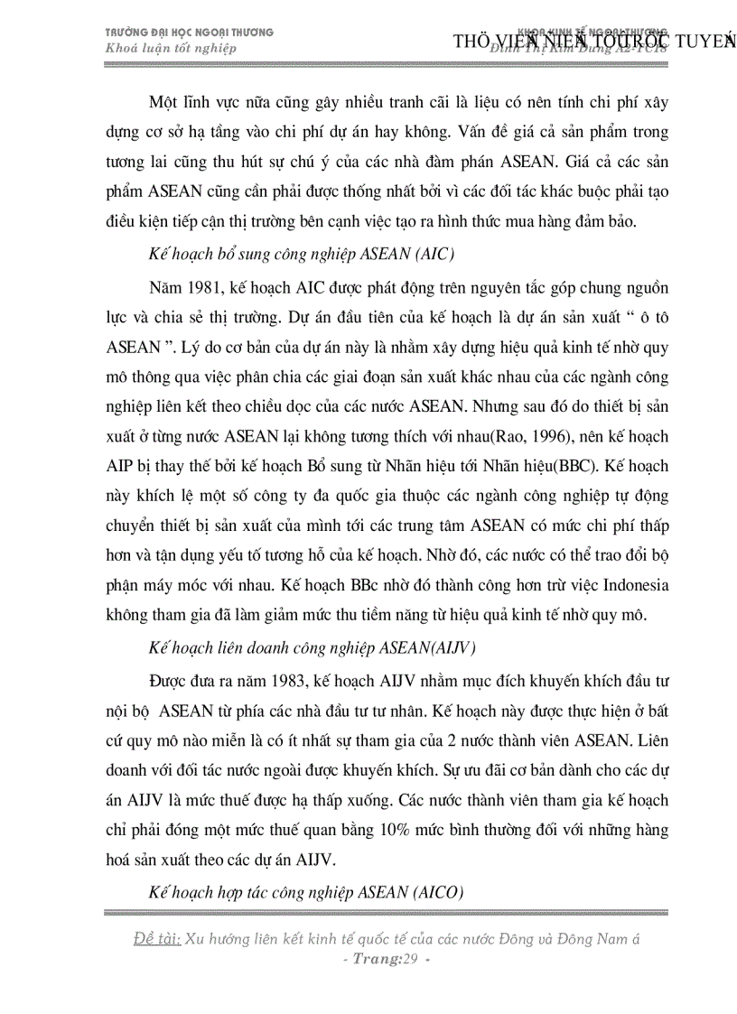 image for page Xu hướng liên kết kinh tế quốc tế của các nước Đông và Đông nam á