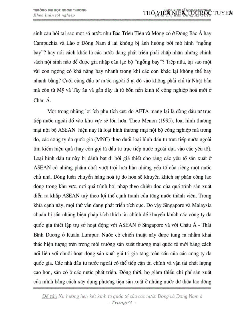 image for page Xu hướng liên kết kinh tế quốc tế của các nước Đông và Đông nam á