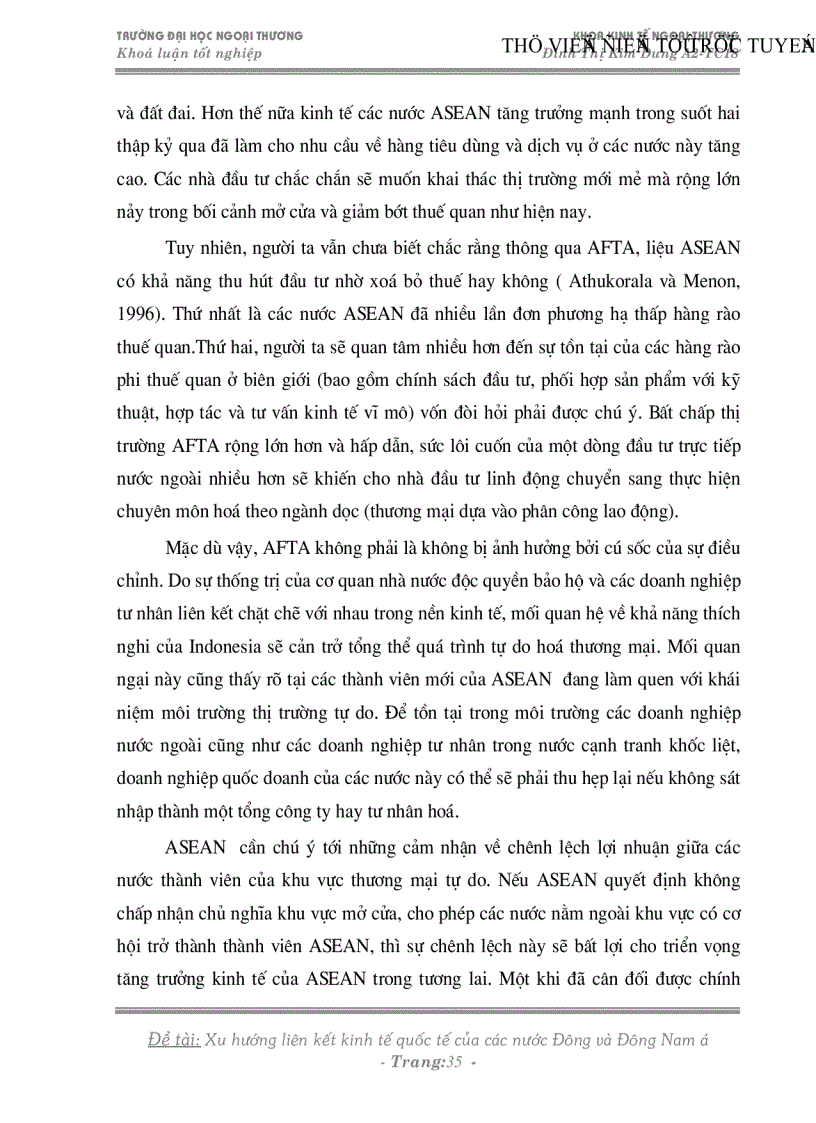 image for page Xu hướng liên kết kinh tế quốc tế của các nước Đông và Đông nam á