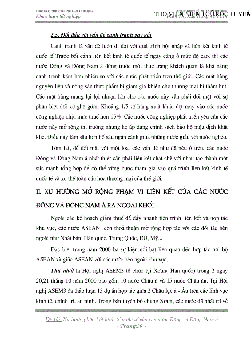 image for page Xu hướng liên kết kinh tế quốc tế của các nước Đông và Đông nam á