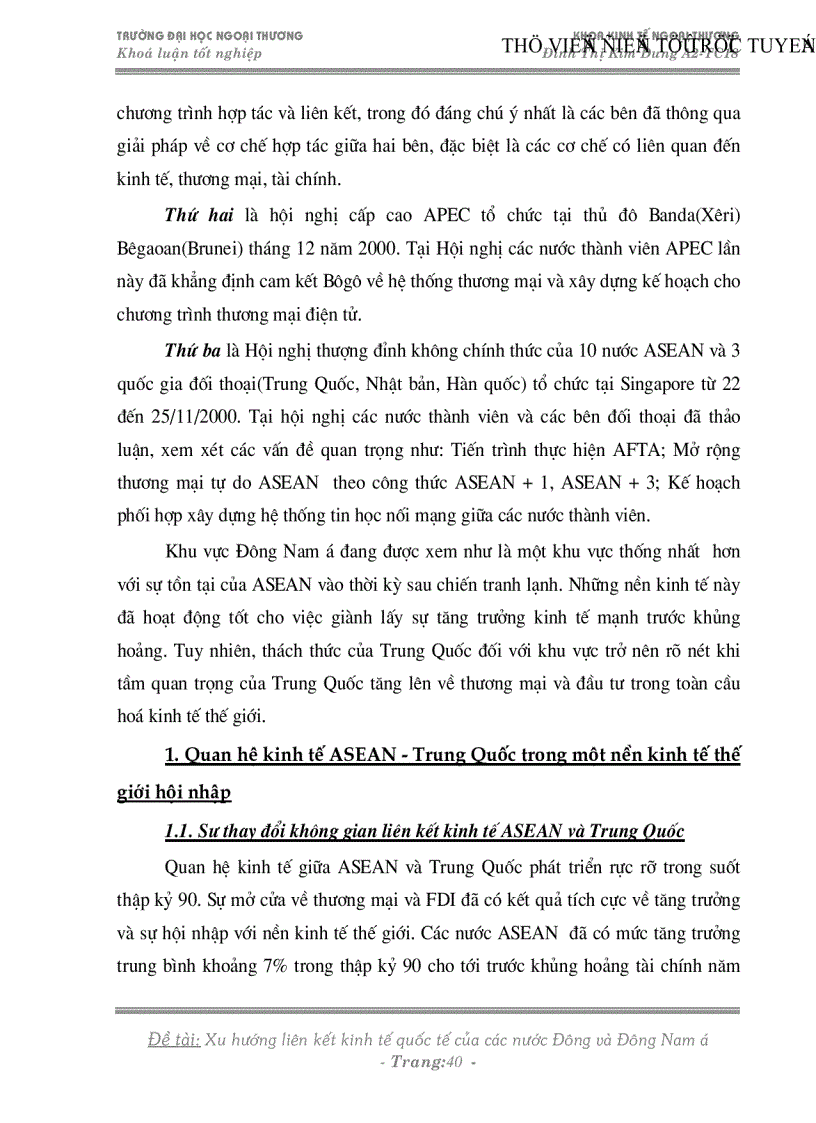 image for page Xu hướng liên kết kinh tế quốc tế của các nước Đông và Đông nam á