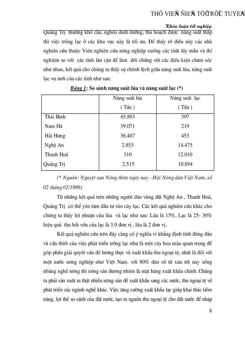 image for page Hiện trạng và giải pháp nhằm nâng cao hiệu quả hoạt động THU MUA và xuất khẩu lạc của Công ty VIlexim trong giai đoạn hiện nay