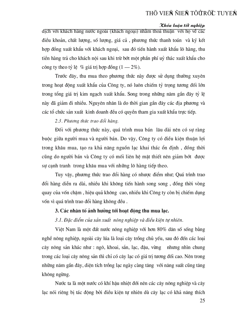 image for page Hiện trạng và giải pháp nhằm nâng cao hiệu quả hoạt động THU MUA và xuất khẩu lạc của Công ty VIlexim trong giai đoạn hiện nay