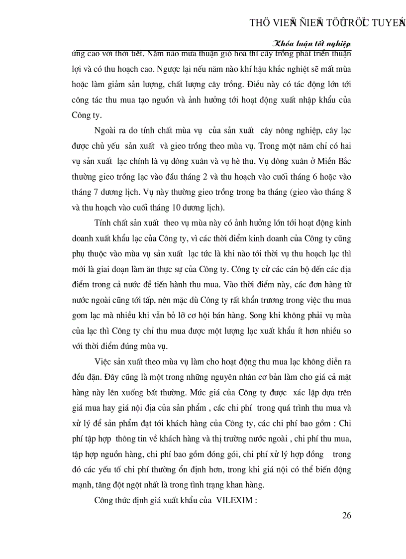 image for page Hiện trạng và giải pháp nhằm nâng cao hiệu quả hoạt động THU MUA và xuất khẩu lạc của Công ty VIlexim trong giai đoạn hiện nay