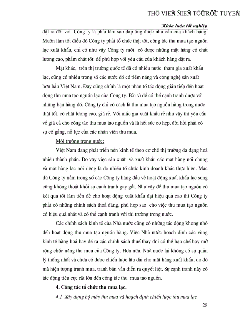 image for page Hiện trạng và giải pháp nhằm nâng cao hiệu quả hoạt động THU MUA và xuất khẩu lạc của Công ty VIlexim trong giai đoạn hiện nay