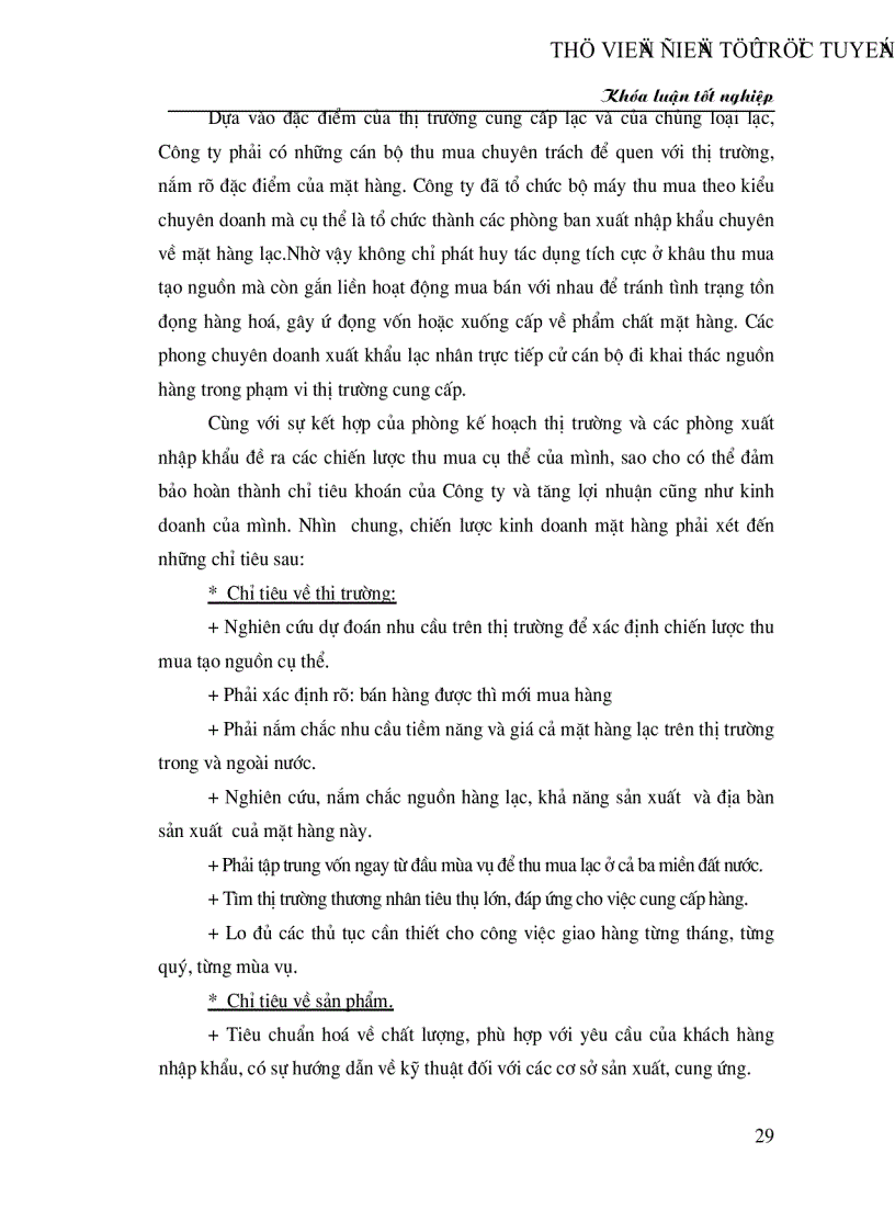 image for page Hiện trạng và giải pháp nhằm nâng cao hiệu quả hoạt động THU MUA và xuất khẩu lạc của Công ty VIlexim trong giai đoạn hiện nay
