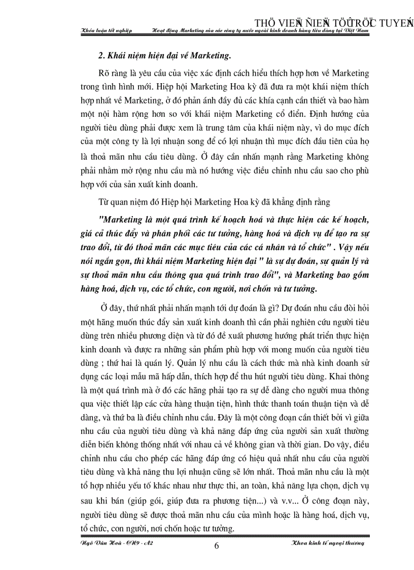 image for page Hoạt động Marketing của một số công ty nước ngoài kinh doanh hàng tiêu dùng tại Việt Nam