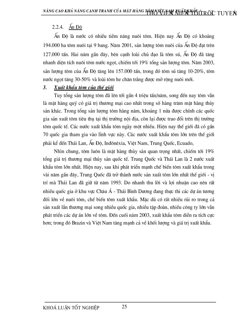 image for page Nâng cao khả năng cạnh tranh của sản phẩm tôm Việt Nam xuất khẩu trong quá trình hội nhập