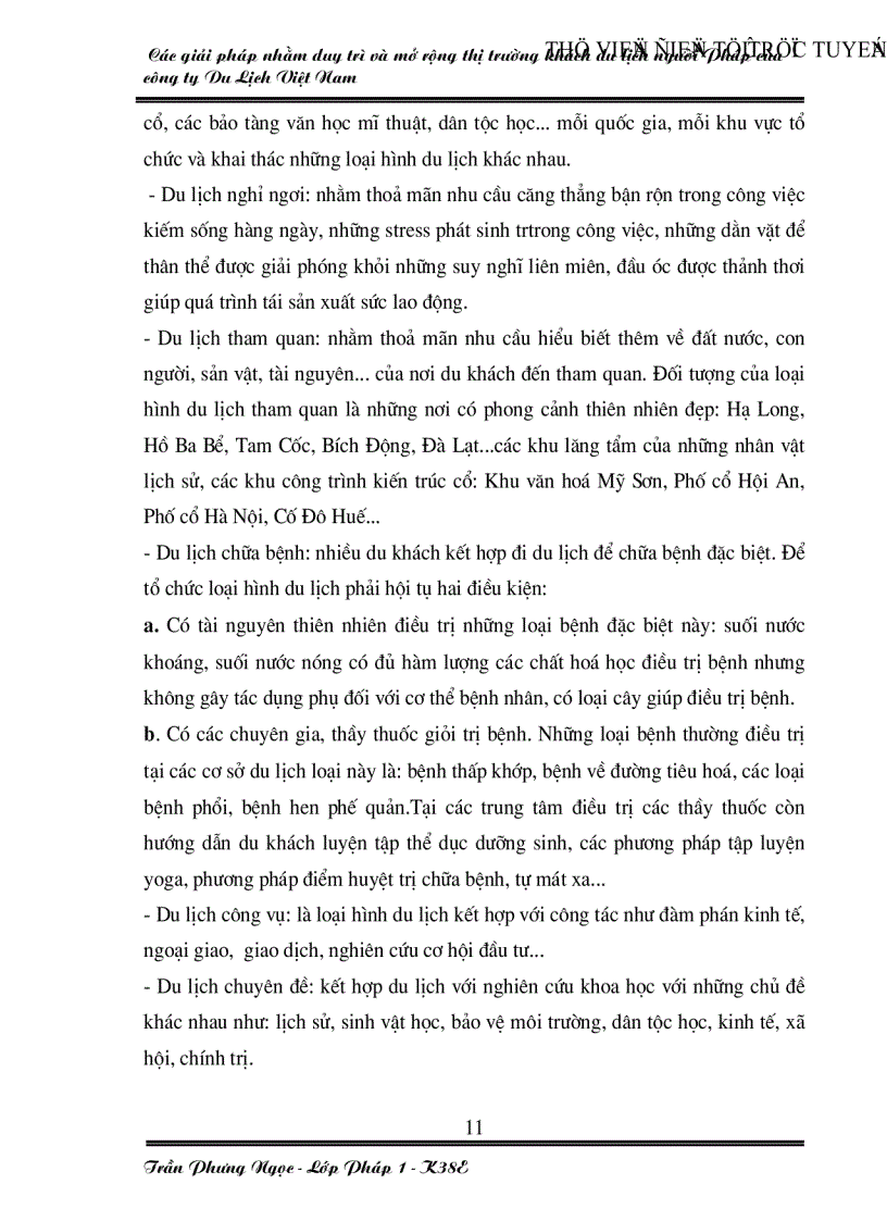 image for page Các giải pháp nhằm duy trì và mở rộng thị trường khách du lịch Pháp của công ty du lịch Việt Nam