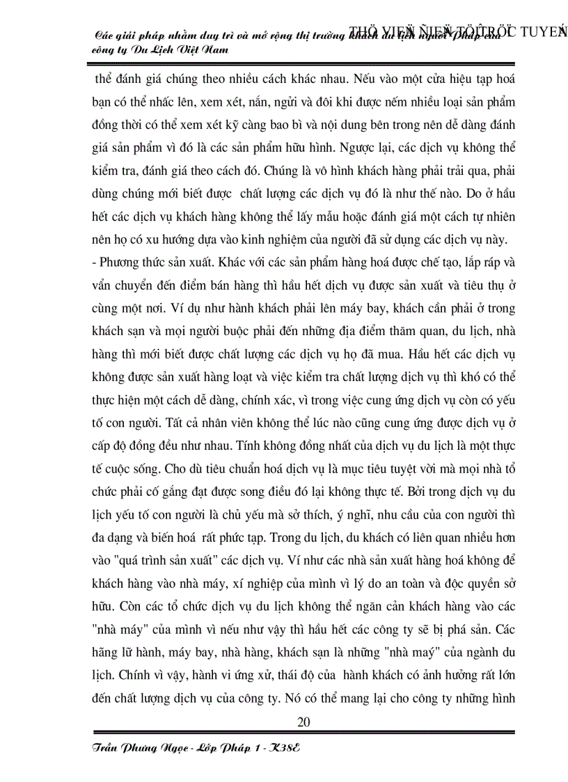 image for page Các giải pháp nhằm duy trì và mở rộng thị trường khách du lịch Pháp của công ty du lịch Việt Nam