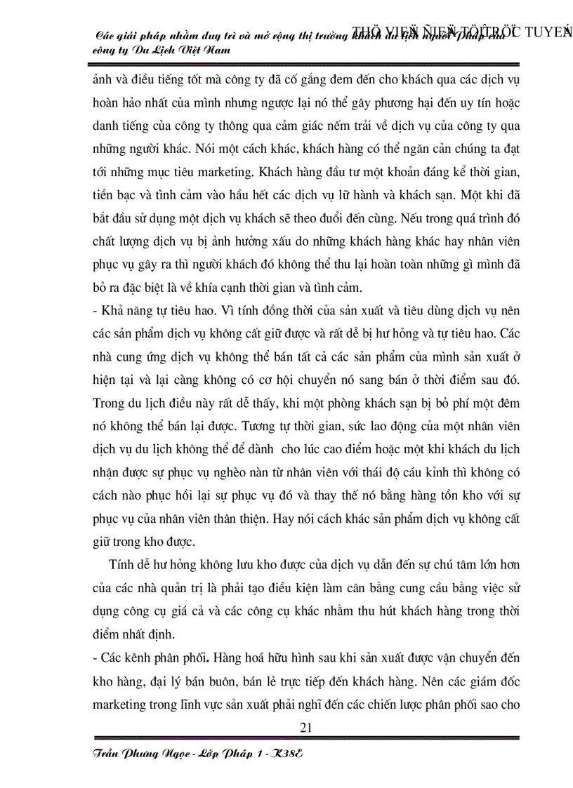 image for page Các giải pháp nhằm duy trì và mở rộng thị trường khách du lịch Pháp của công ty du lịch Việt Nam