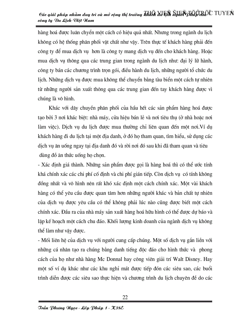 image for page Các giải pháp nhằm duy trì và mở rộng thị trường khách du lịch Pháp của công ty du lịch Việt Nam