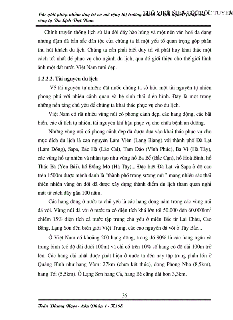 image for page Các giải pháp nhằm duy trì và mở rộng thị trường khách du lịch Pháp của công ty du lịch Việt Nam