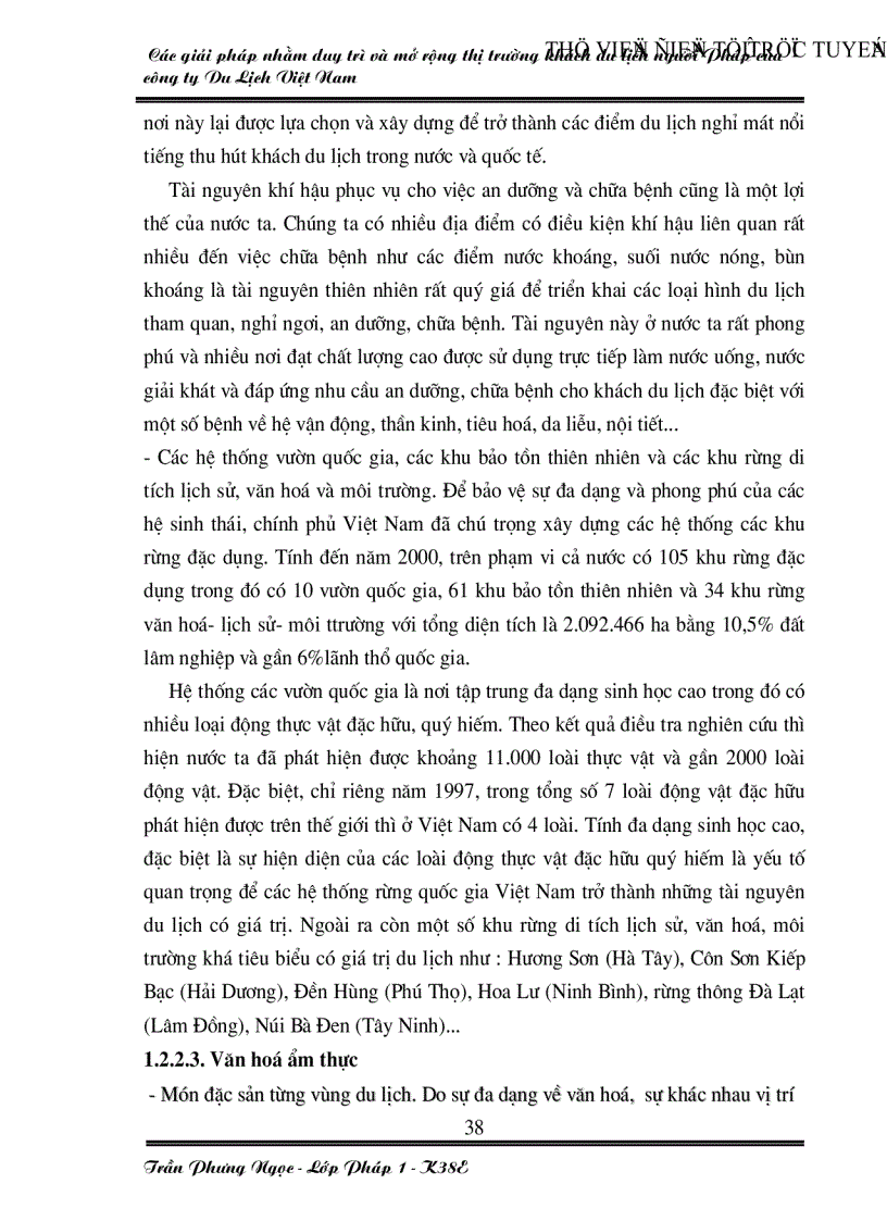image for page Các giải pháp nhằm duy trì và mở rộng thị trường khách du lịch Pháp của công ty du lịch Việt Nam