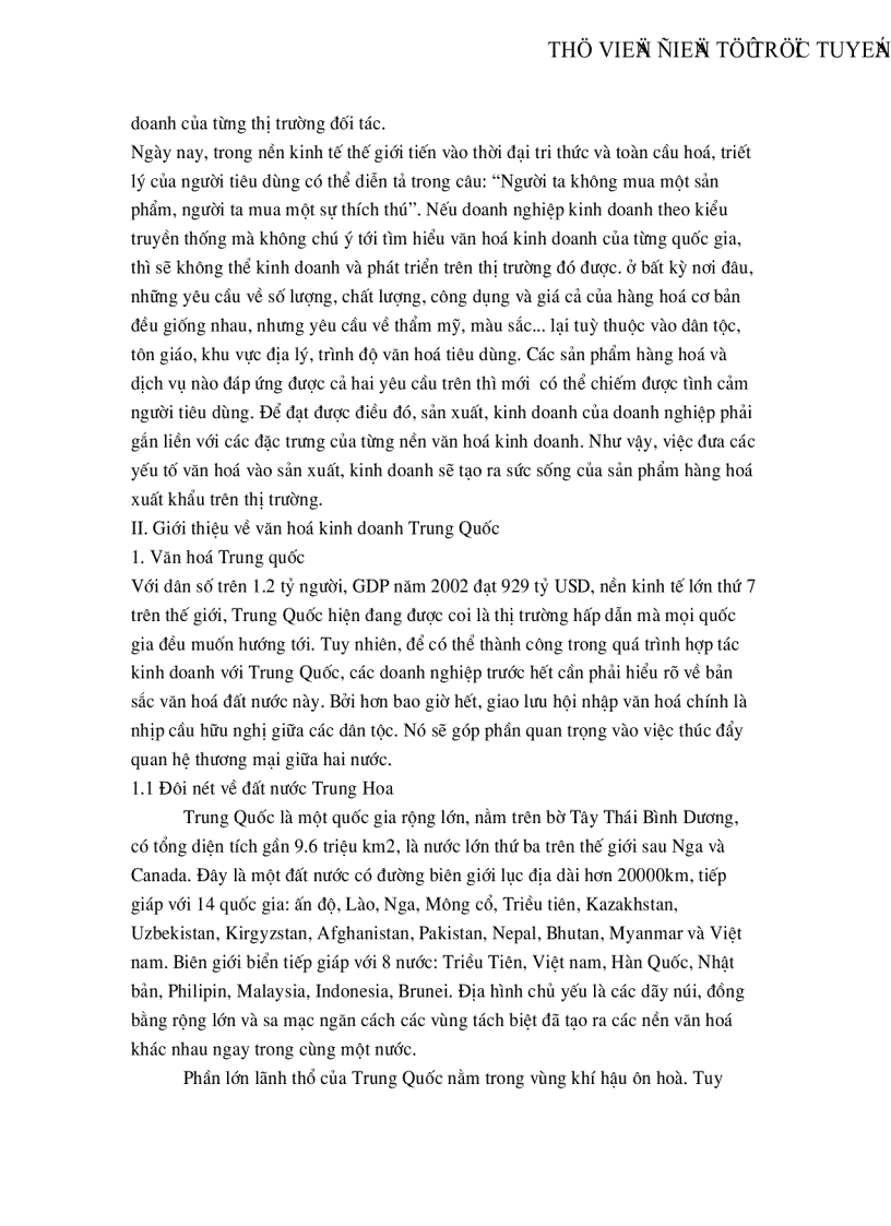 image for page Tìm hiểu văn hóa kinh doanh Trung Quốc và triển vọng thâm nhập của hàng hoá Việt Nam vào thị trường Trung Quốc