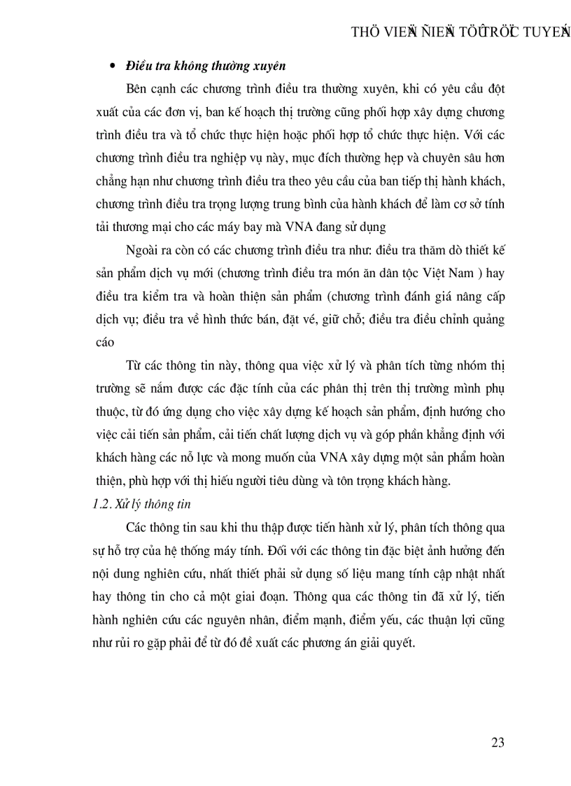 image for page Việc Vận dụng marketing vào thực tiễn kinh doanh của hãng hàng không quốc gia việt nam