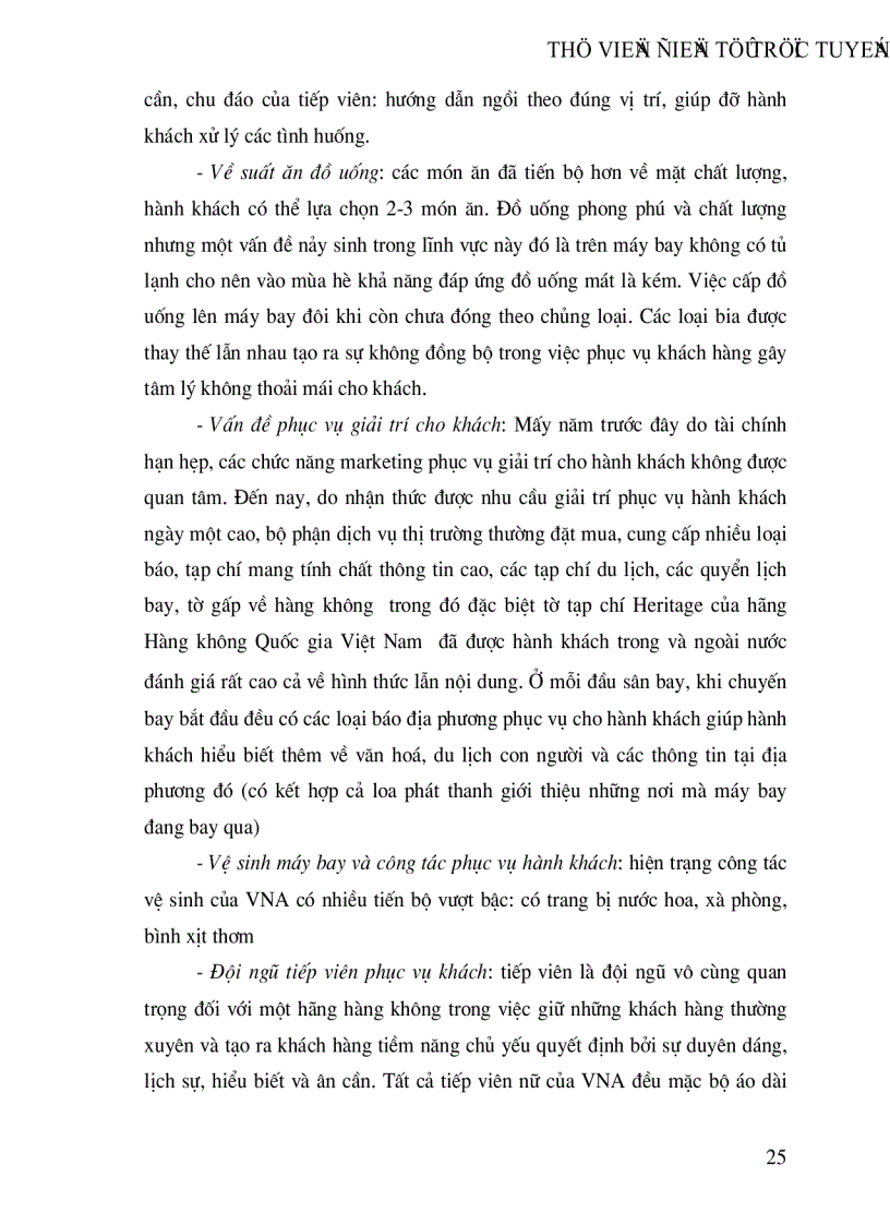 image for page Việc Vận dụng marketing vào thực tiễn kinh doanh của hãng hàng không quốc gia việt nam