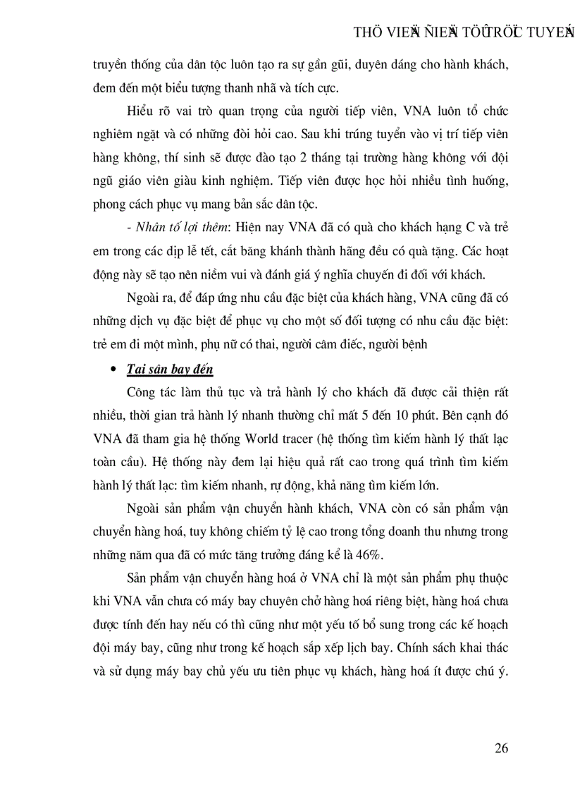 image for page Việc Vận dụng marketing vào thực tiễn kinh doanh của hãng hàng không quốc gia việt nam