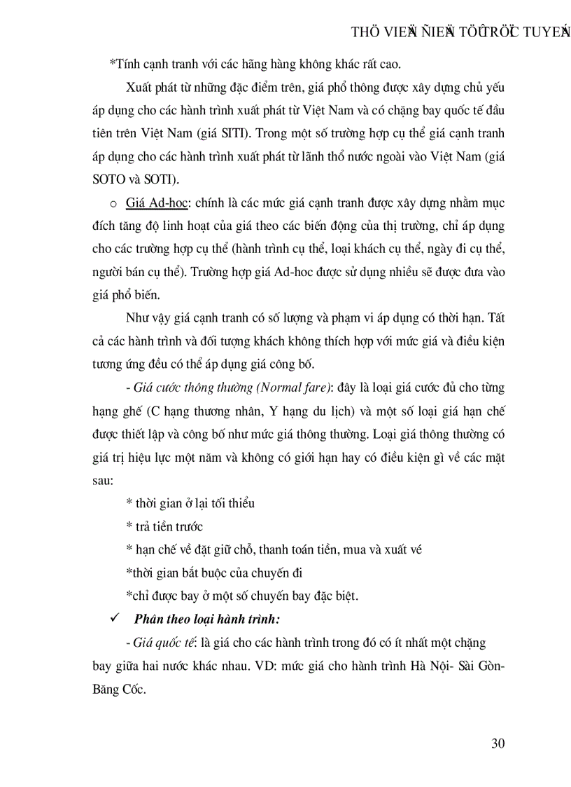 image for page Việc Vận dụng marketing vào thực tiễn kinh doanh của hãng hàng không quốc gia việt nam