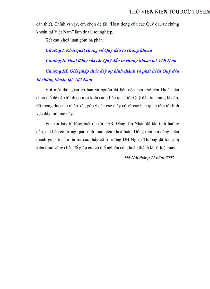 image for page Hoạt động của các Quỹ đầu tư chứng khoán tại Việt Nam