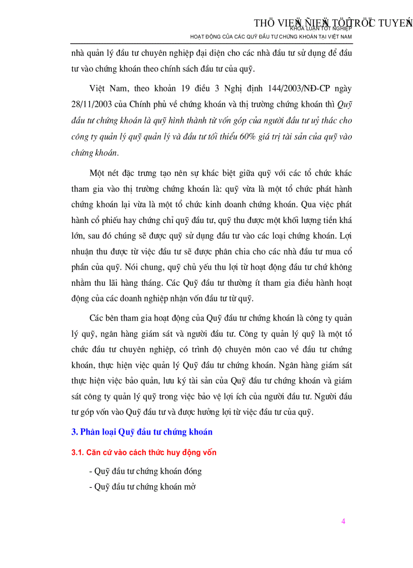 image for page Hoạt động của các Quỹ đầu tư chứng khoán tại Việt Nam