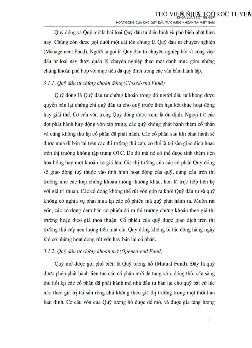 image for page Hoạt động của các Quỹ đầu tư chứng khoán tại Việt Nam