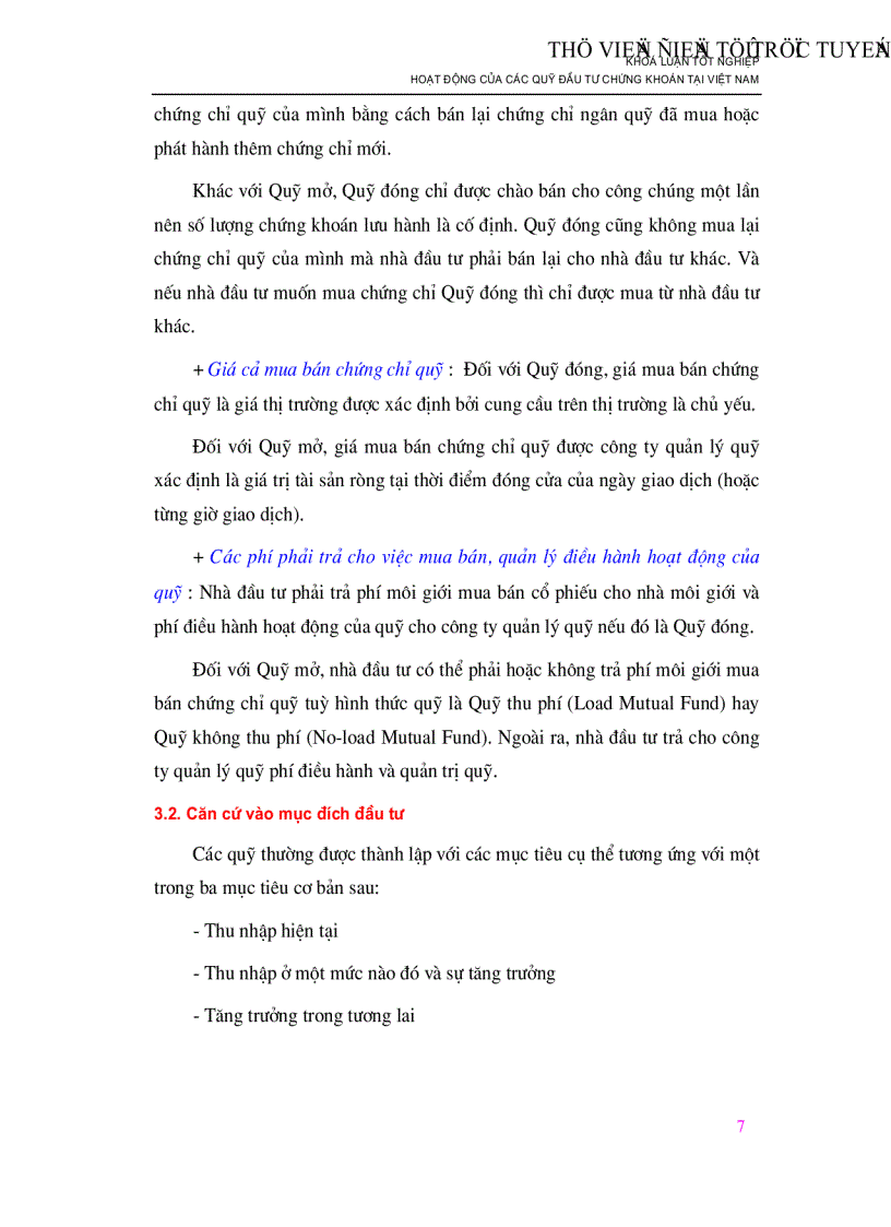 image for page Hoạt động của các Quỹ đầu tư chứng khoán tại Việt Nam