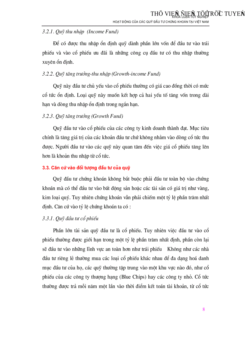 image for page Hoạt động của các Quỹ đầu tư chứng khoán tại Việt Nam