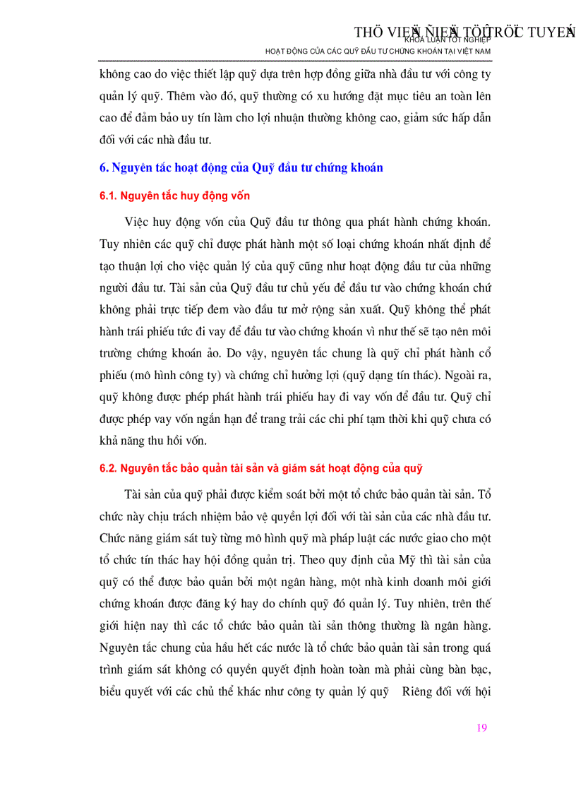 image for page Hoạt động của các Quỹ đầu tư chứng khoán tại Việt Nam