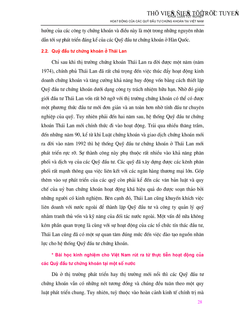 image for page Hoạt động của các Quỹ đầu tư chứng khoán tại Việt Nam