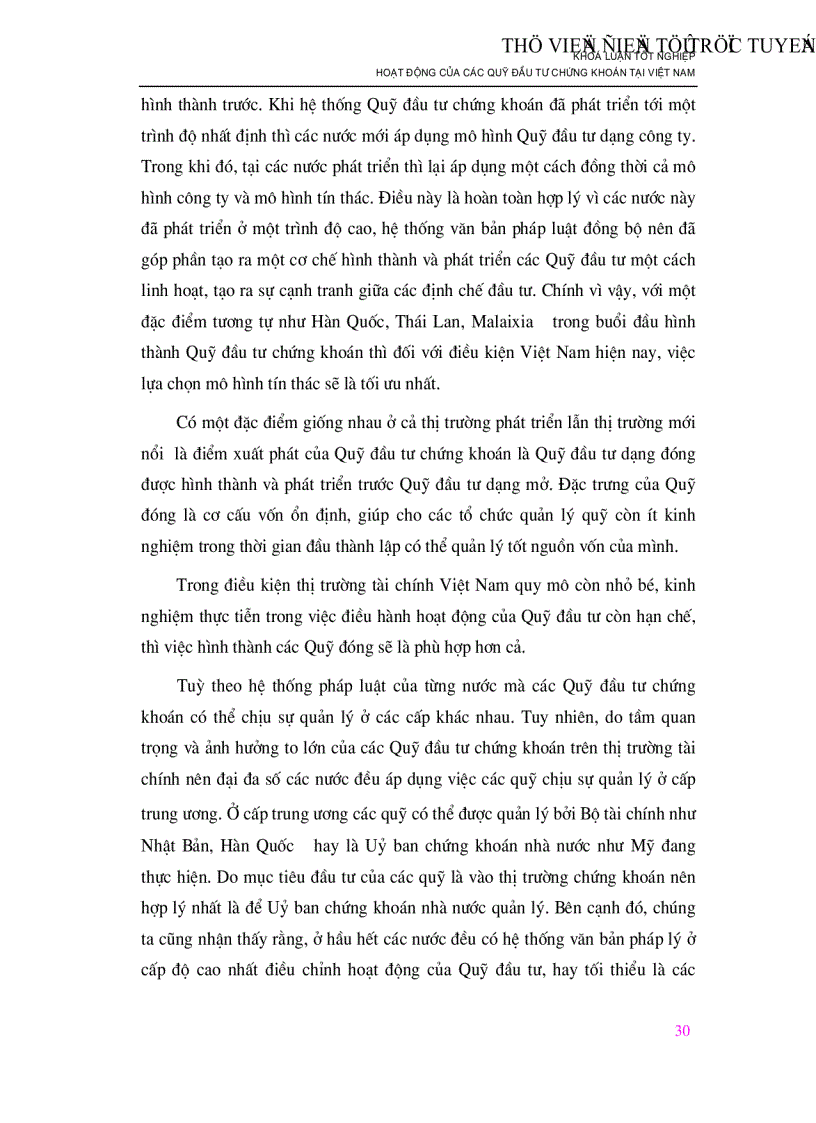 image for page Hoạt động của các Quỹ đầu tư chứng khoán tại Việt Nam