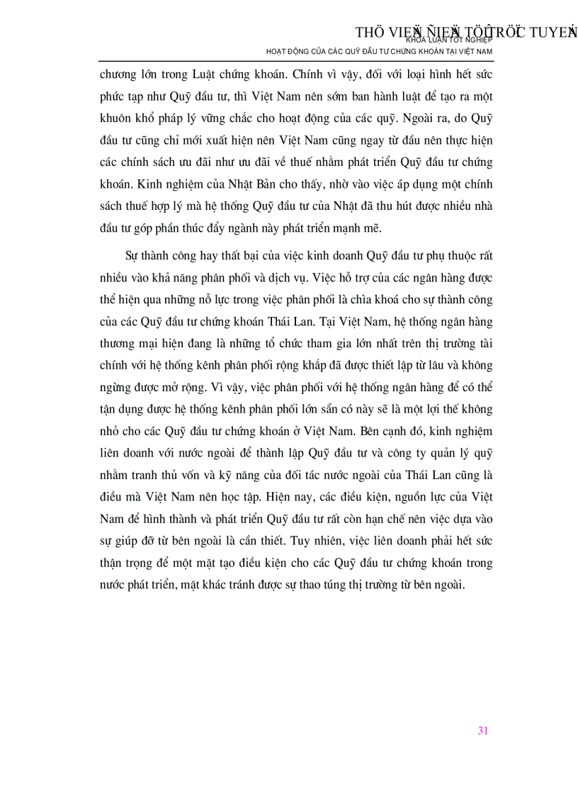 image for page Hoạt động của các Quỹ đầu tư chứng khoán tại Việt Nam