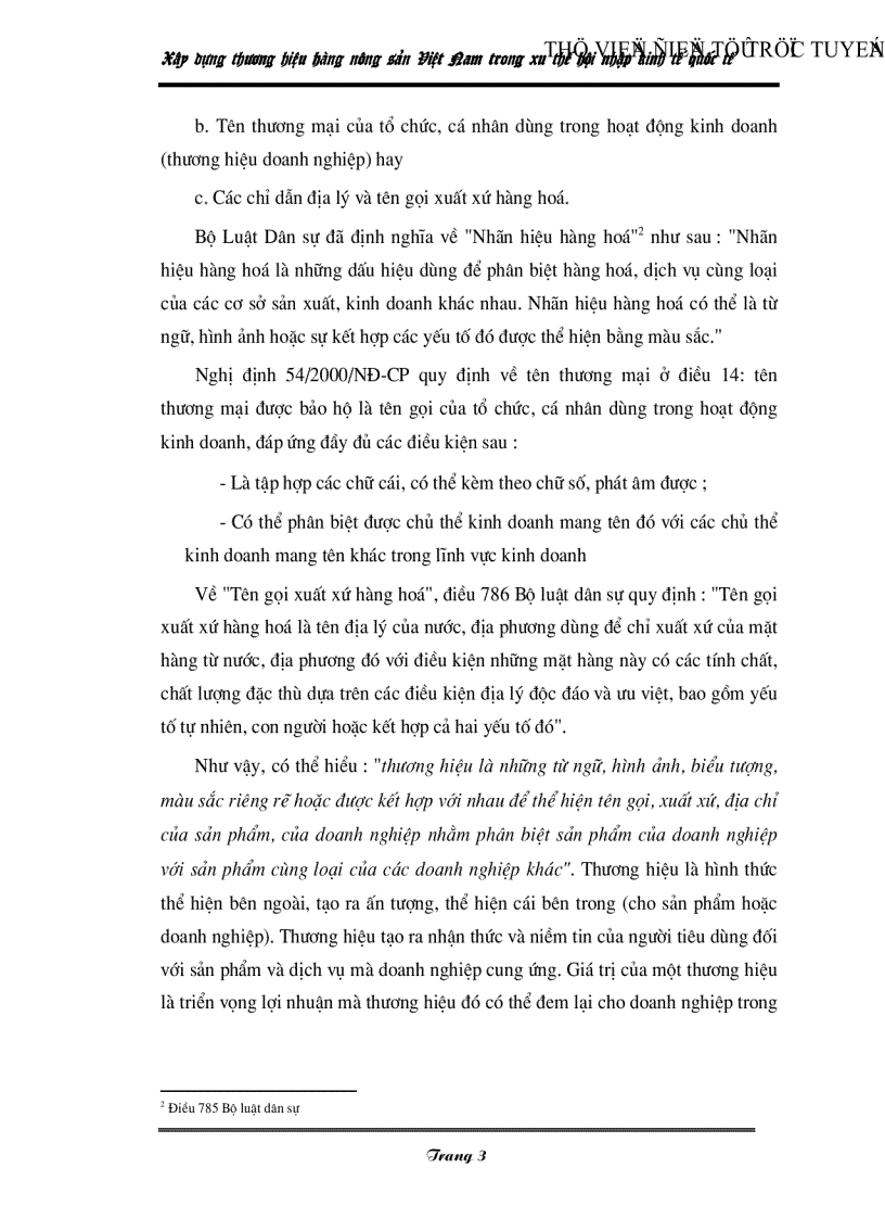 image for page Xây dựng thương hiệu hàng nông sản Việt Nam trong xu thế hội nhập kinh tế quốc tế