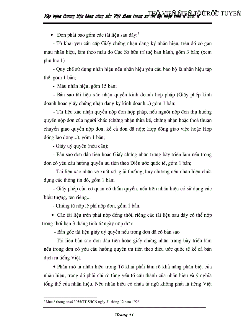 image for page Xây dựng thương hiệu hàng nông sản Việt Nam trong xu thế hội nhập kinh tế quốc tế