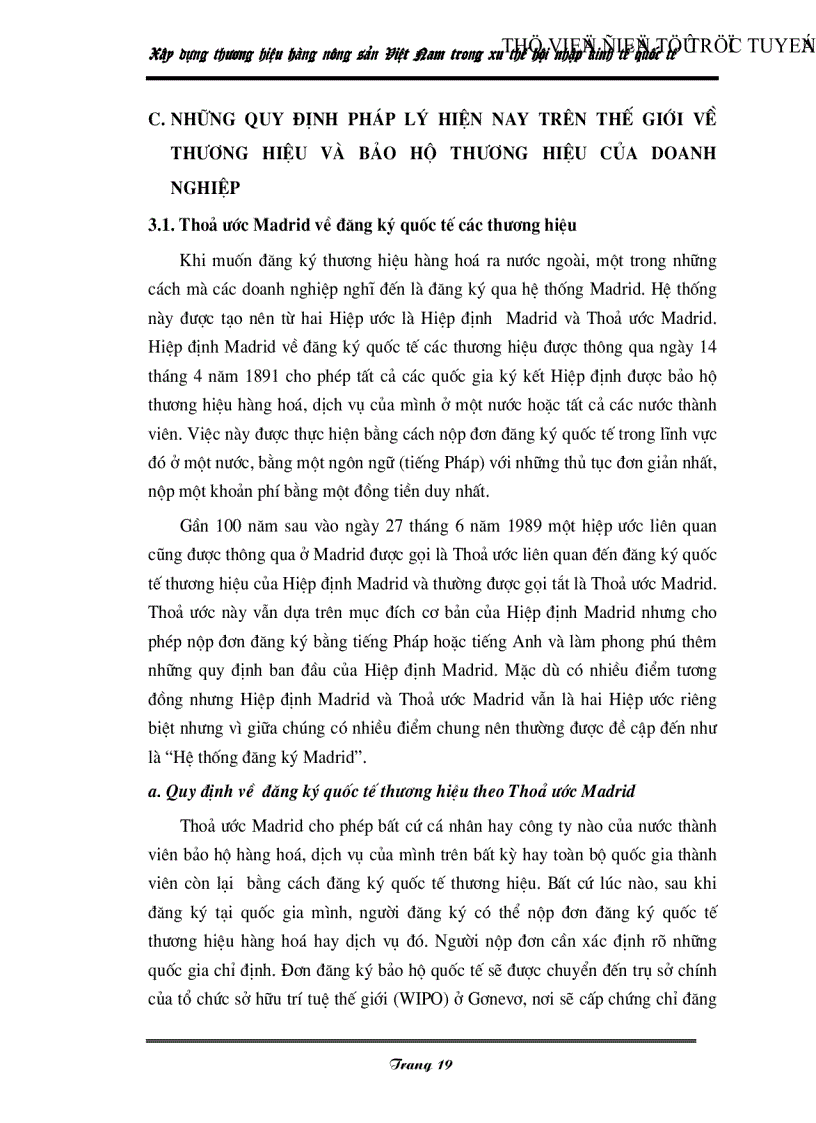 image for page Xây dựng thương hiệu hàng nông sản Việt Nam trong xu thế hội nhập kinh tế quốc tế