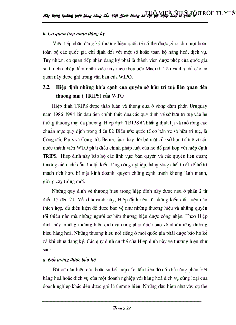 image for page Xây dựng thương hiệu hàng nông sản Việt Nam trong xu thế hội nhập kinh tế quốc tế