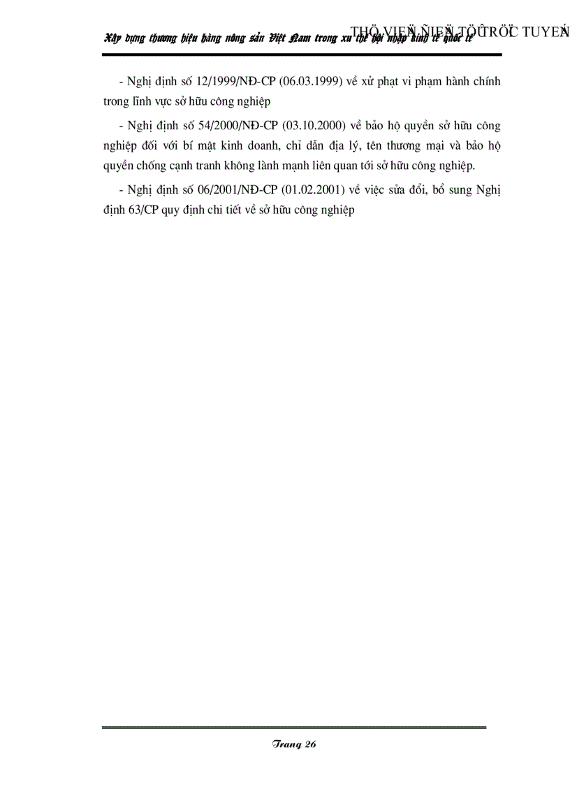 image for page Xây dựng thương hiệu hàng nông sản Việt Nam trong xu thế hội nhập kinh tế quốc tế