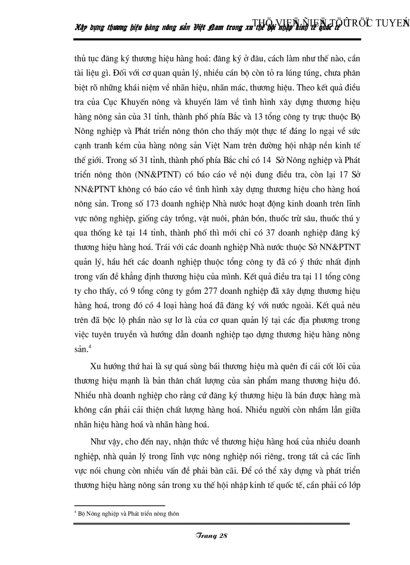 image for page Xây dựng thương hiệu hàng nông sản Việt Nam trong xu thế hội nhập kinh tế quốc tế