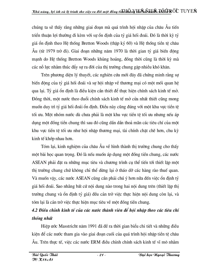 image for page Khả năng lợi ích và lộ trình của việc ra đời một đồng tiền chung cho các nước ASEAN