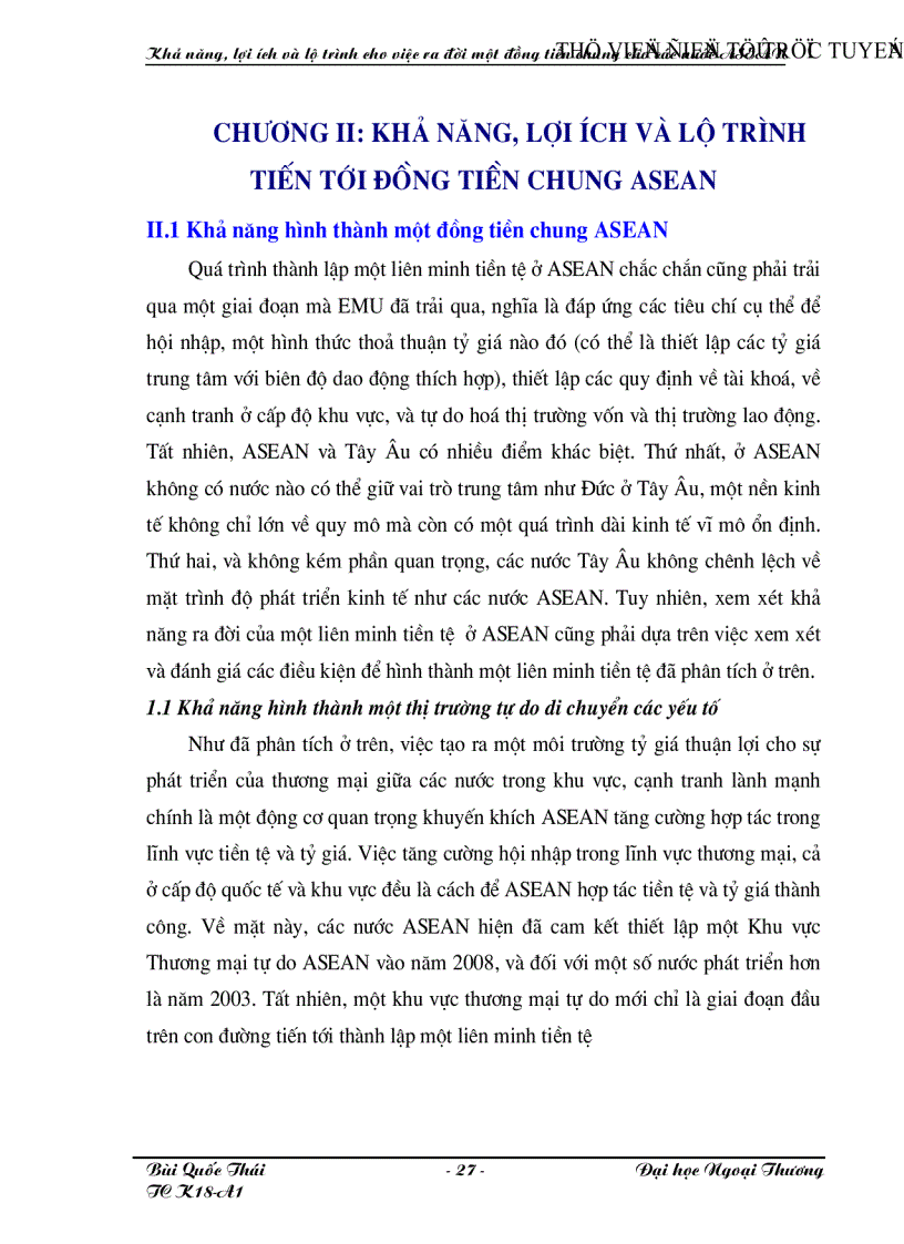 image for page Khả năng lợi ích và lộ trình của việc ra đời một đồng tiền chung cho các nước ASEAN