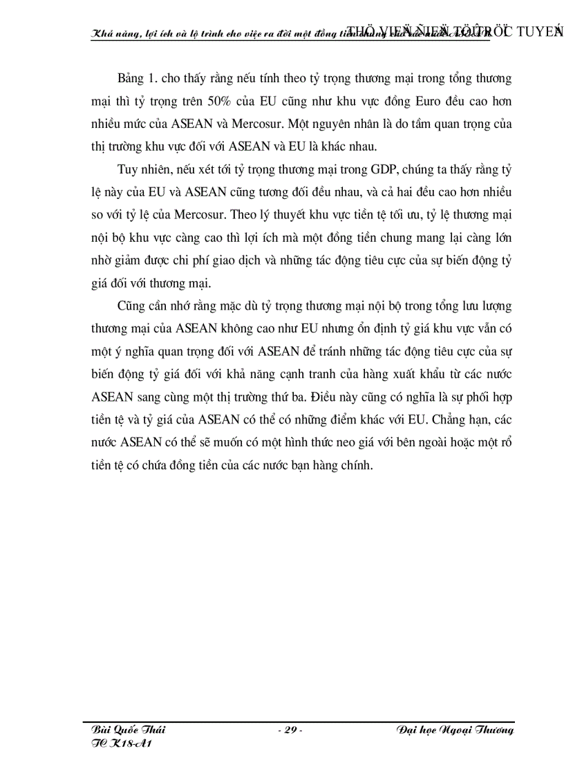 image for page Khả năng lợi ích và lộ trình của việc ra đời một đồng tiền chung cho các nước ASEAN