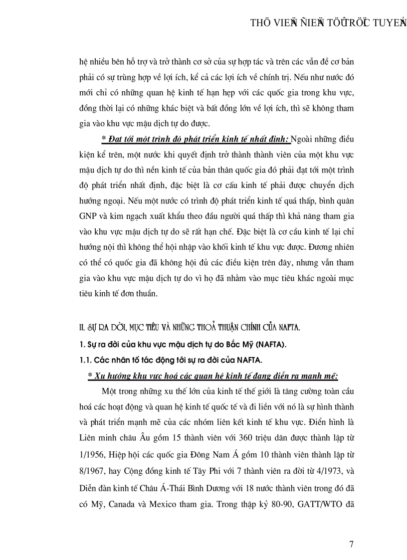 image for page Khu vực mậu dịch tự do Bắc Mỹ NAFTA và mối quan hệ kinh tế thương mại Việt Nam NAFTA những năm gần đây