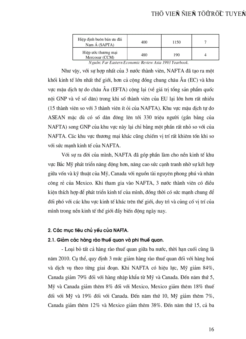 image for page Khu vực mậu dịch tự do Bắc Mỹ NAFTA và mối quan hệ kinh tế thương mại Việt Nam NAFTA những năm gần đây