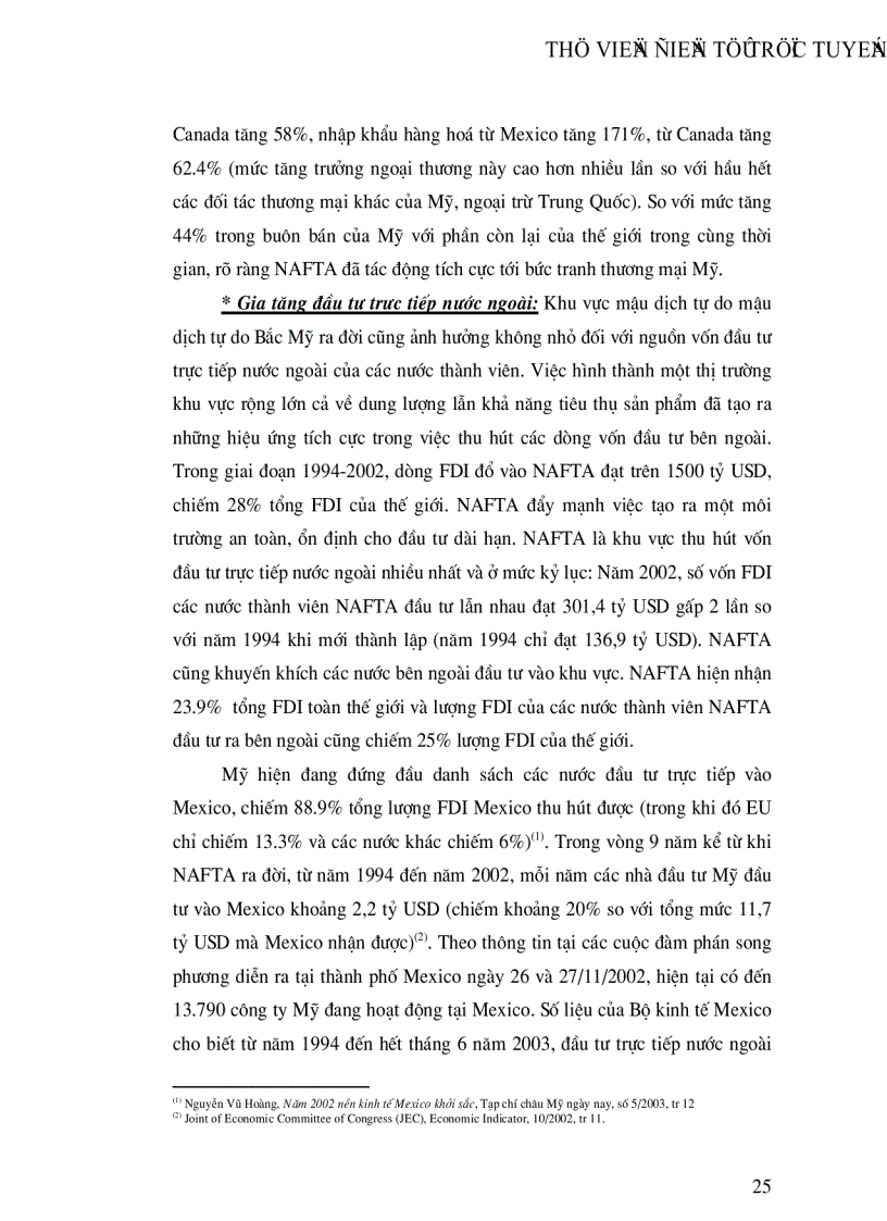 image for page Khu vực mậu dịch tự do Bắc Mỹ NAFTA và mối quan hệ kinh tế thương mại Việt Nam NAFTA những năm gần đây
