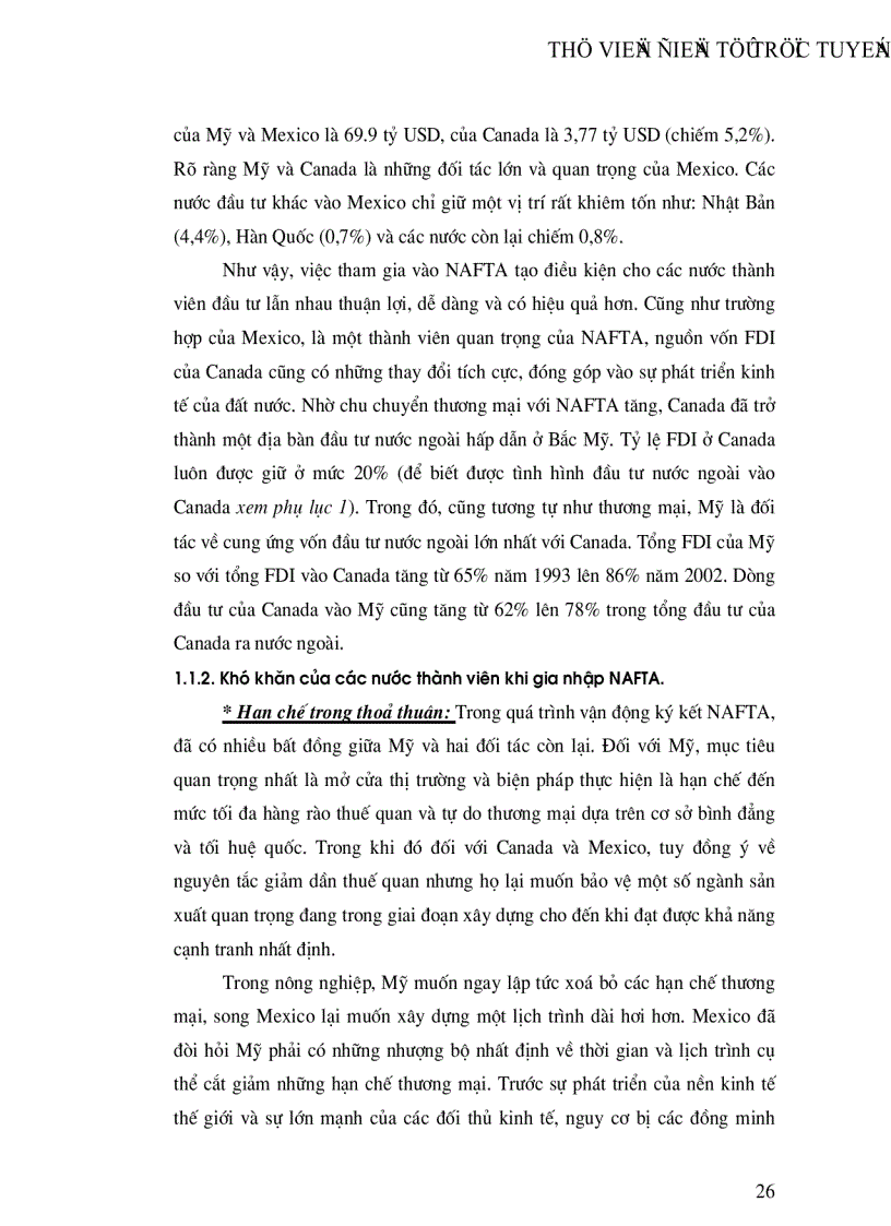 image for page Khu vực mậu dịch tự do Bắc Mỹ NAFTA và mối quan hệ kinh tế thương mại Việt Nam NAFTA những năm gần đây